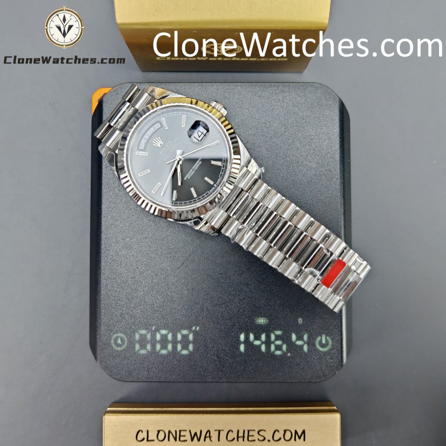 Rolex Super Clone Watches 1:1 Day Date Black Dial 40mm m228239-0004 VSF Version 3255 Movement - Image 15