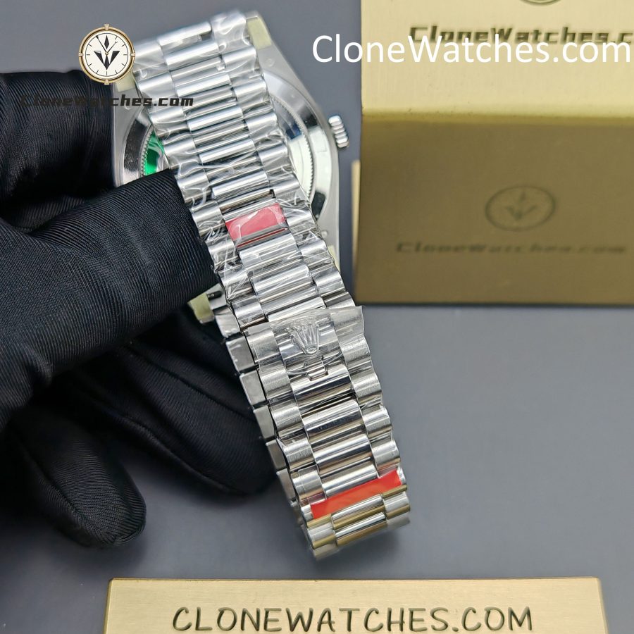 Rolex Super Clone Watches 1:1 Day Date White Roman Dial 40mm m228239-0046 VSF Version 3255 Movement - Image 14