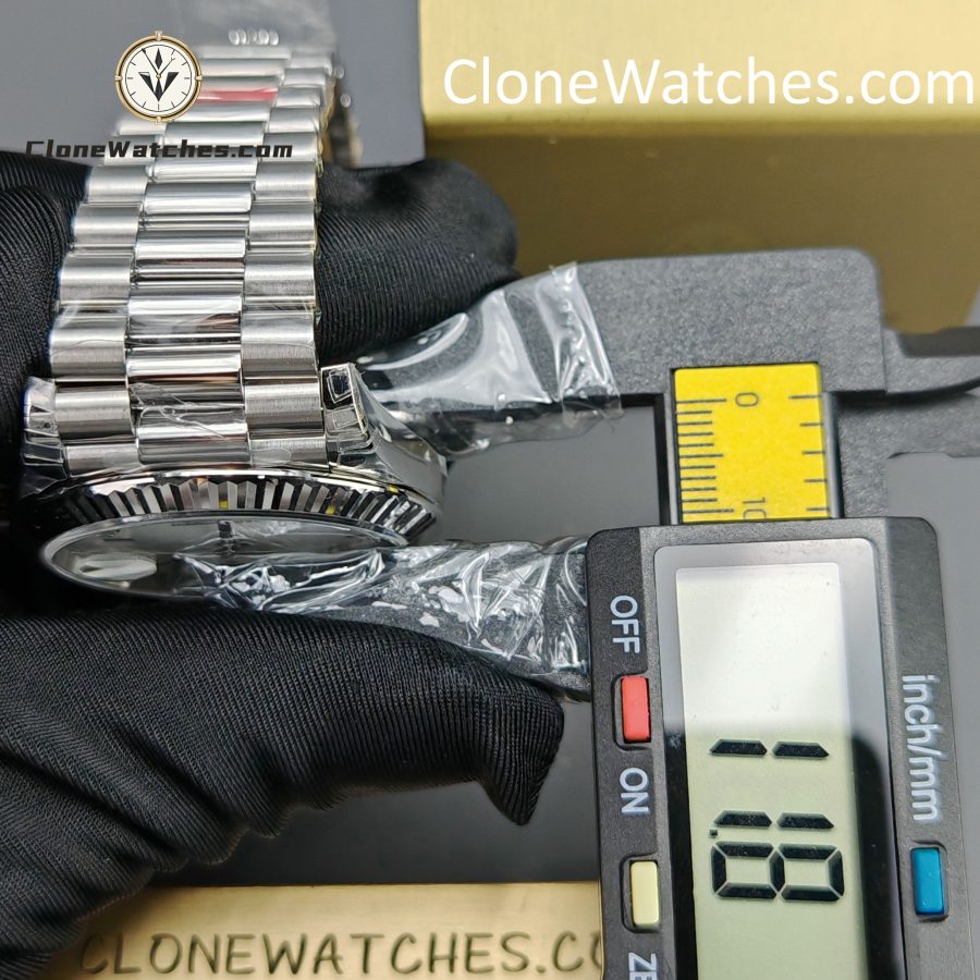 Rolex Super Clone Watches 1:1 Day Date White Roman Dial 40mm m228239-0046 VSF Version 3255 Movement - Image 16