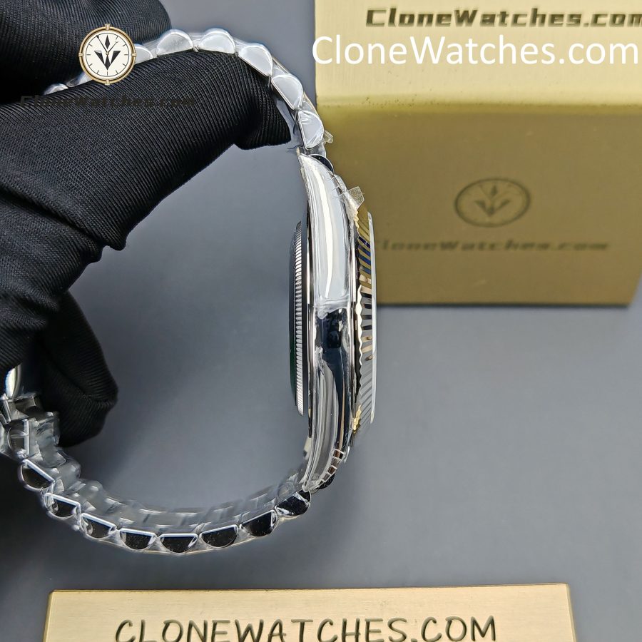 Rolex Super Clone Watches 1:1 Day Date Gray Dial 40mm m228239-0060 Presidential Bracelet VSF Version 3255 Movement - Image 10