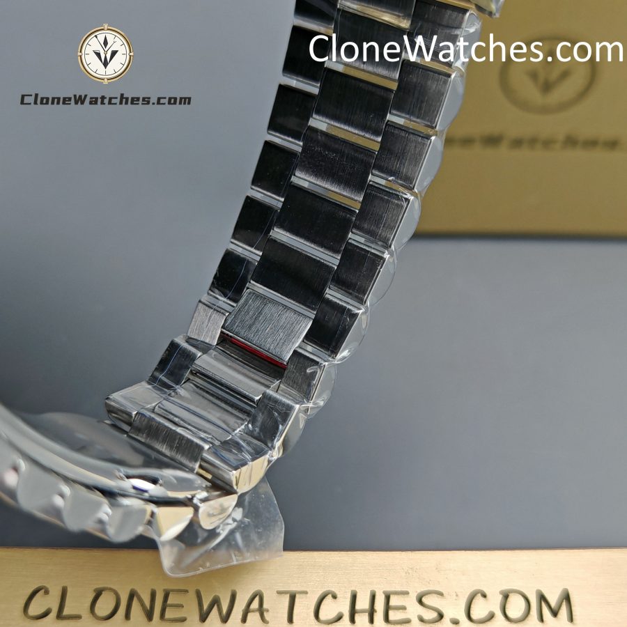 Rolex Super Clone Watches 1:1 Day Date Gray Dial 40mm m228239-0060 Presidential Bracelet VSF Version 3255 Movement - Image 14