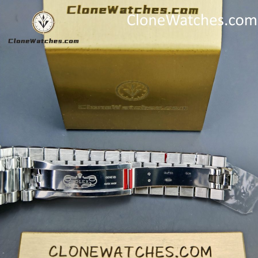 Rolex Super Clone Watches 1:1 Day Date Gray Dial 40mm m228239-0060 Presidential Bracelet VSF Version 3255 Movement - Image 12