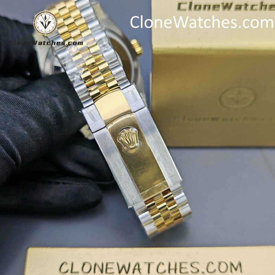 Rolex Super Clone Watches 1:1 DateJust Gold Diamond Dial m126233-0017 Jubilee 36MM 3235 Movement - Image 14