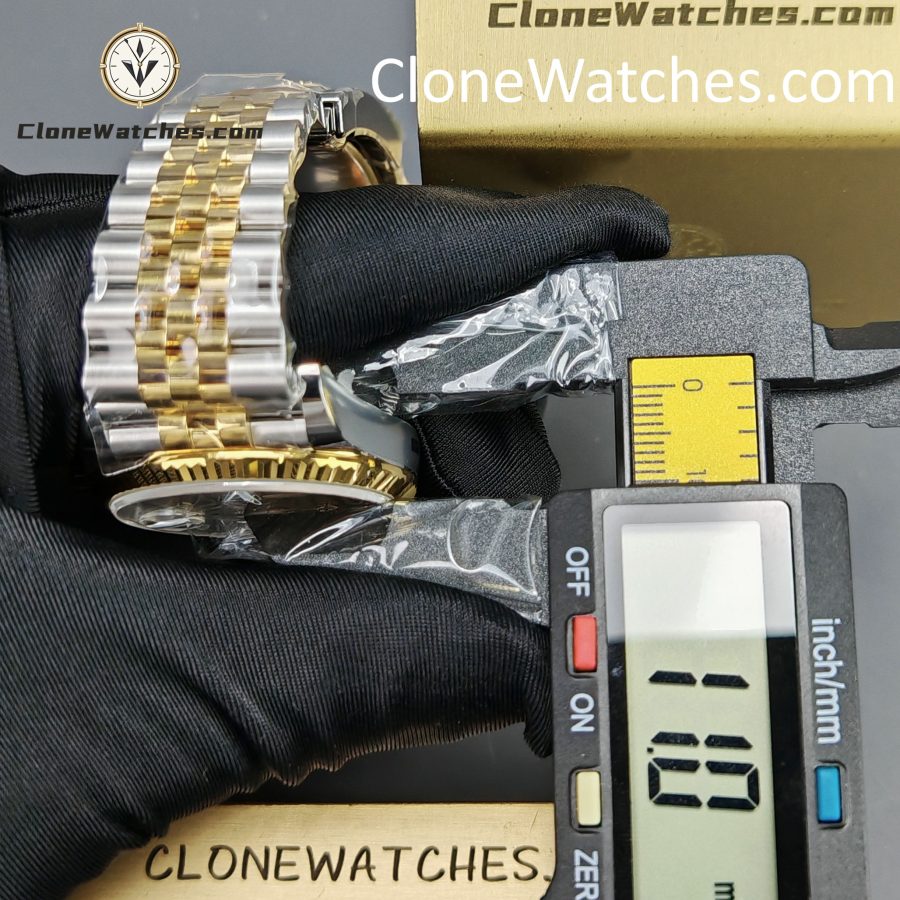 Rolex Super Clone Watches 1:1 DateJust Gold Diamond Dial m126233-0017 Jubilee 36MM 3235 Movement - Image 15