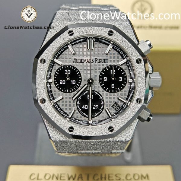 Super Clone Watches – Audemars Piguet   Grey & Black Dial 26240BC