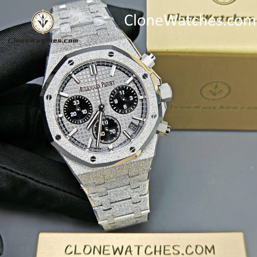 Audemars Piguet Super Clone Watches 1:1 Royal Oak Grey & Black Dial 26240BC Selfwinding Chronograph - Image 5