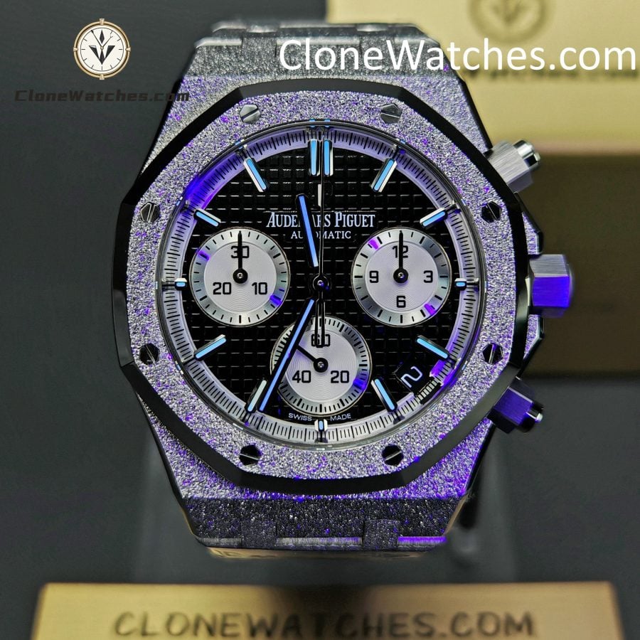 Audemars Piguet Super Clone Watches 1:1 Royal Oak Black & Silver Dial 26239BC Selfwinding Chronograph - Image 2