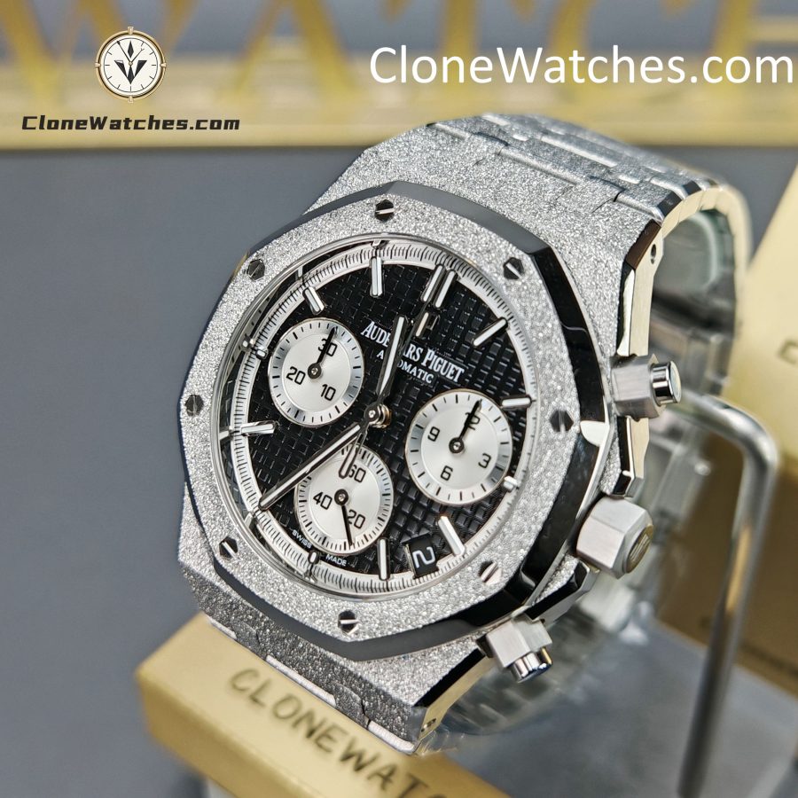 Audemars Piguet Super Clone Watches 1:1 Royal Oak Black & Silver Dial 26239BC Selfwinding Chronograph - Image 3