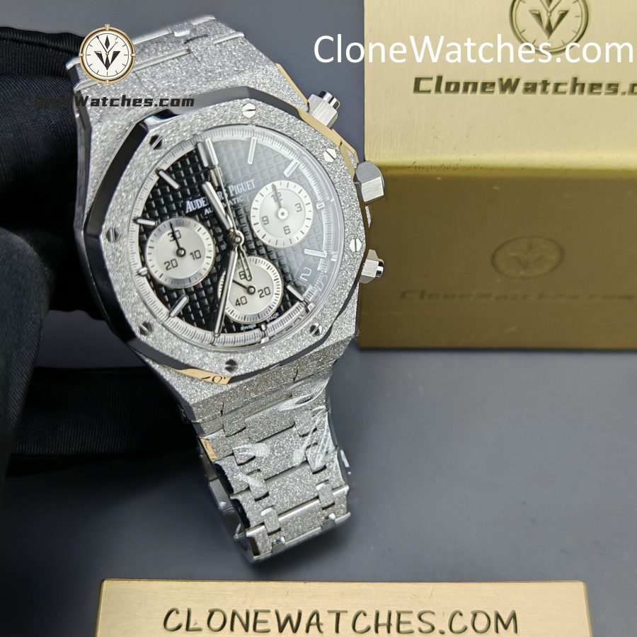 Audemars Piguet Super Clone Watches 1:1 Royal Oak Black & Silver Dial 26239BC Selfwinding Chronograph - Image 4