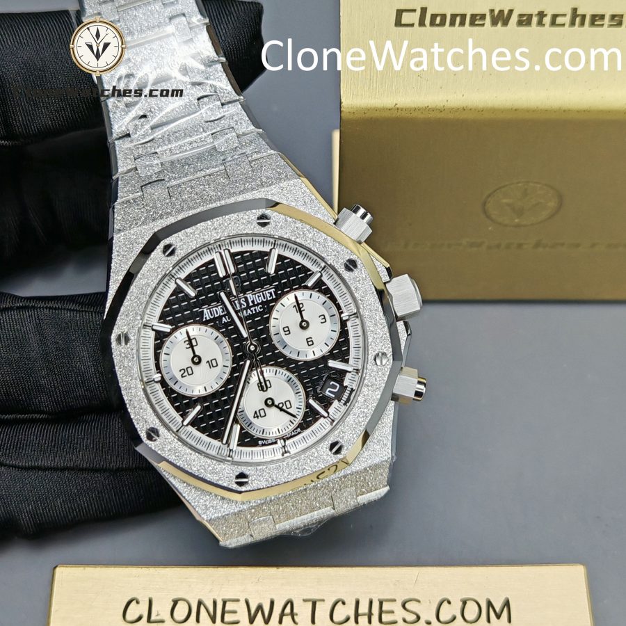 Audemars Piguet Super Clone Watches 1:1 Royal Oak Black & Silver Dial 26239BC Selfwinding Chronograph - Image 6