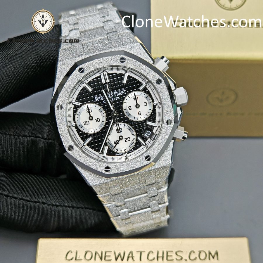 Audemars Piguet Super Clone Watches 1:1 Royal Oak Black & Silver Dial 26239BC Selfwinding Chronograph - Image 5