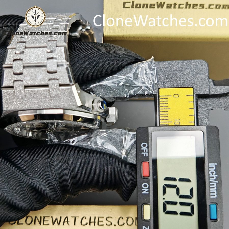 Audemars Piguet Super Clone Watches 1:1 Royal Oak Black & Silver Dial 26239BC Selfwinding Chronograph - Image 15