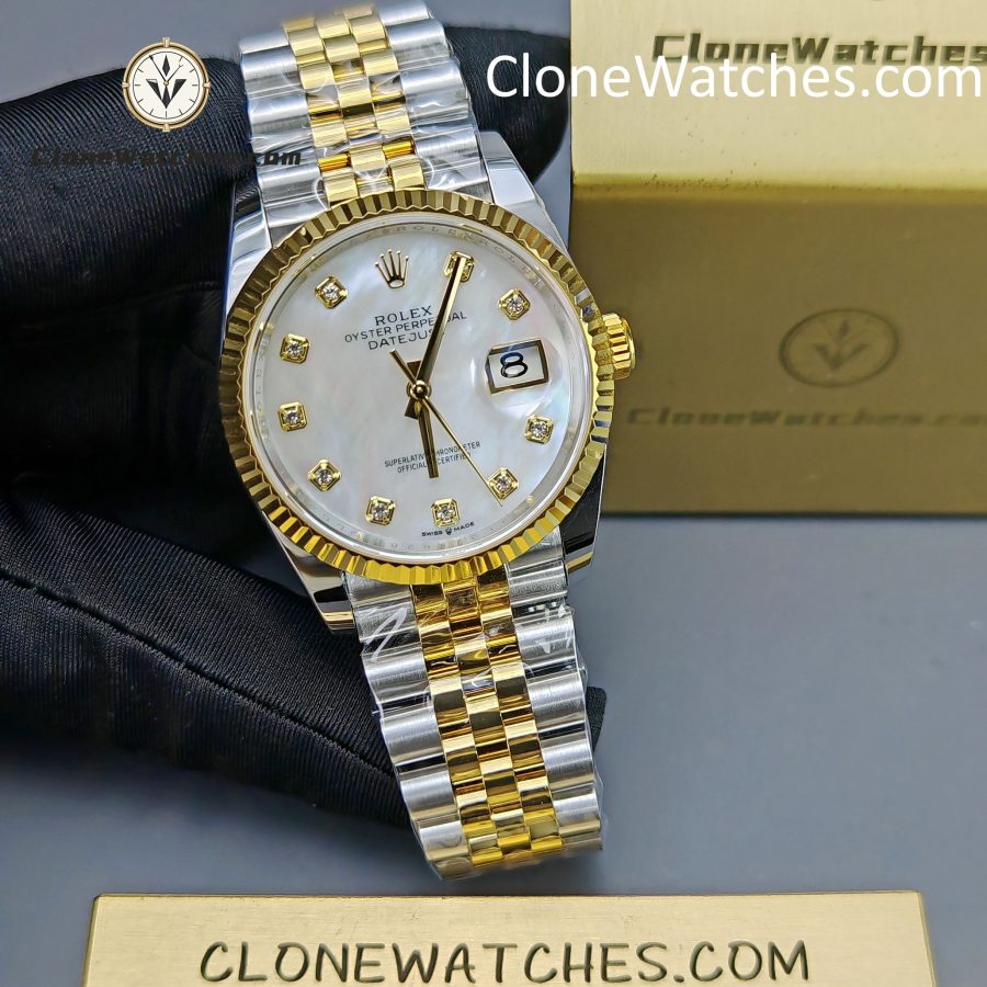 Rolex Super Clone Watch 1:1 DateJust m126233-0023 Mother-of-pearl Dial Jubilee 36MM 3235 Movement - Image 4
