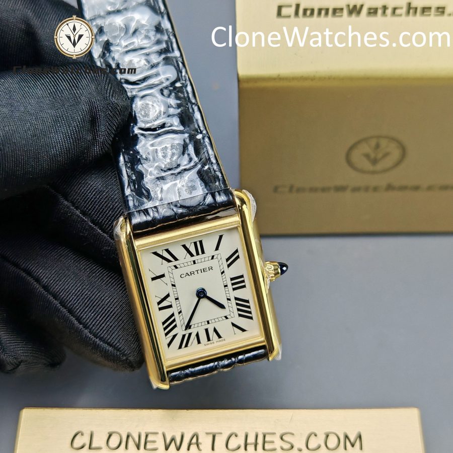 Cartier Super Clone Watches 1:1 Tank White Dial 33.7*25.5MM WGTA0067 - Image 4