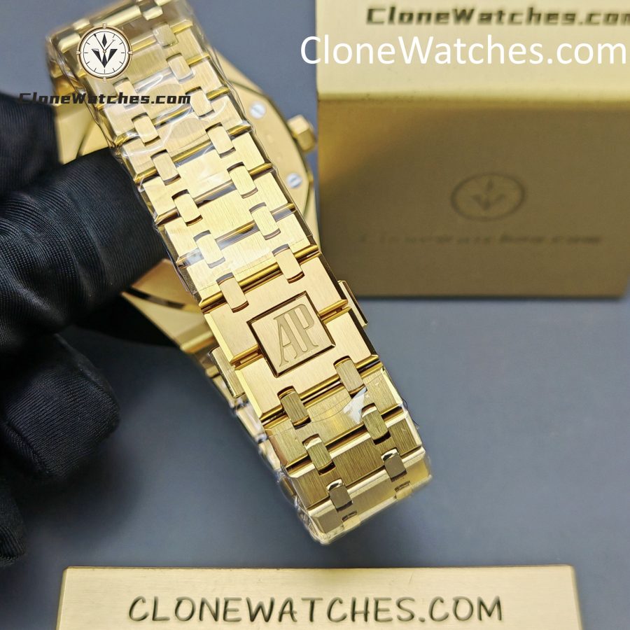 Audemars Piguet Super Clone Watches 1:1 Royal Oak 18K Gold 15407 Skeleton Dial - Image 7