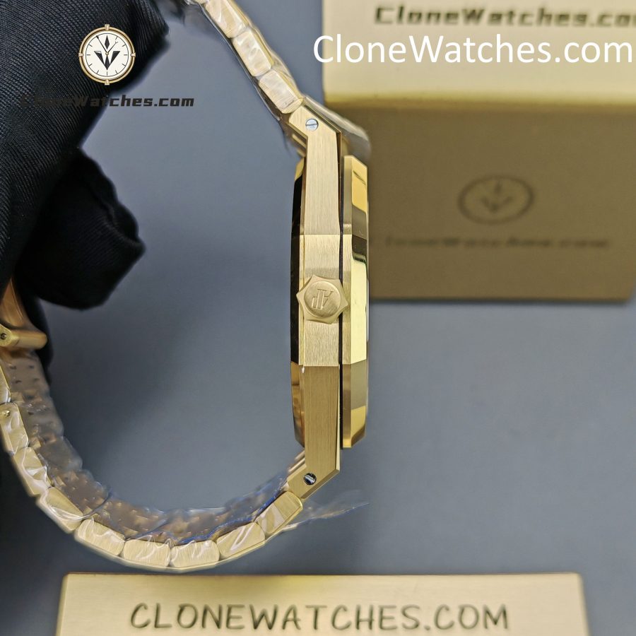 Audemars Piguet Super Clone Watches 1:1 Royal Oak 18K Gold 15407 Skeleton Dial - Image 8