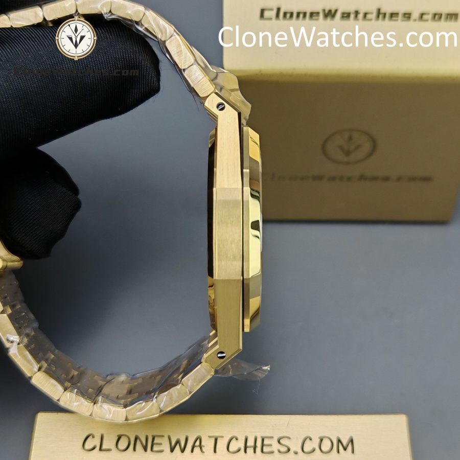 Audemars Piguet Super Clone Watches 1:1 Royal Oak 18K Gold 15407 Skeleton Dial - Image 9