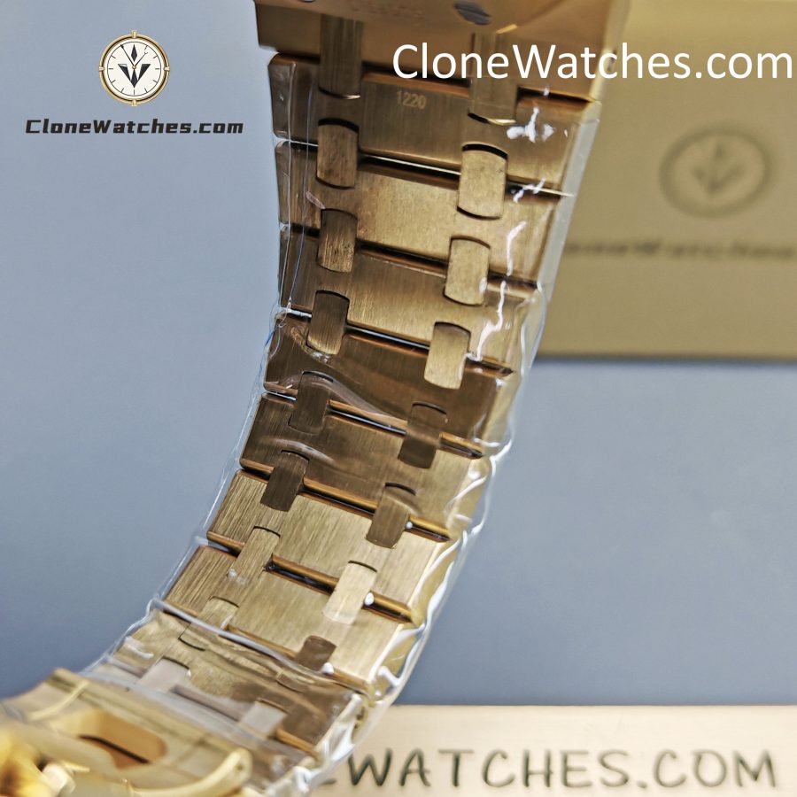 Audemars Piguet Super Clone Watches 1:1 Royal Oak 18K Gold 15407 Skeleton Dial - Image 10