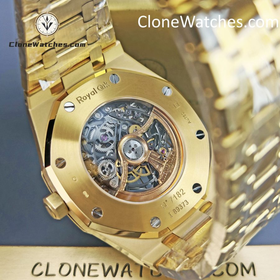 Audemars Piguet Super Clone Watches 1:1 Royal Oak 18K Gold 15407 Skeleton Dial - Image 11