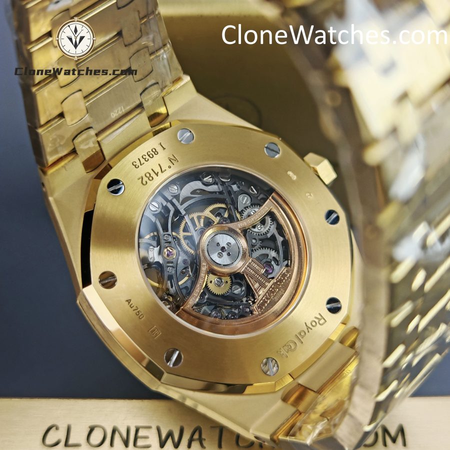 Audemars Piguet Super Clone Watches 1:1 Royal Oak 18K Gold 15407 Skeleton Dial - Image 12