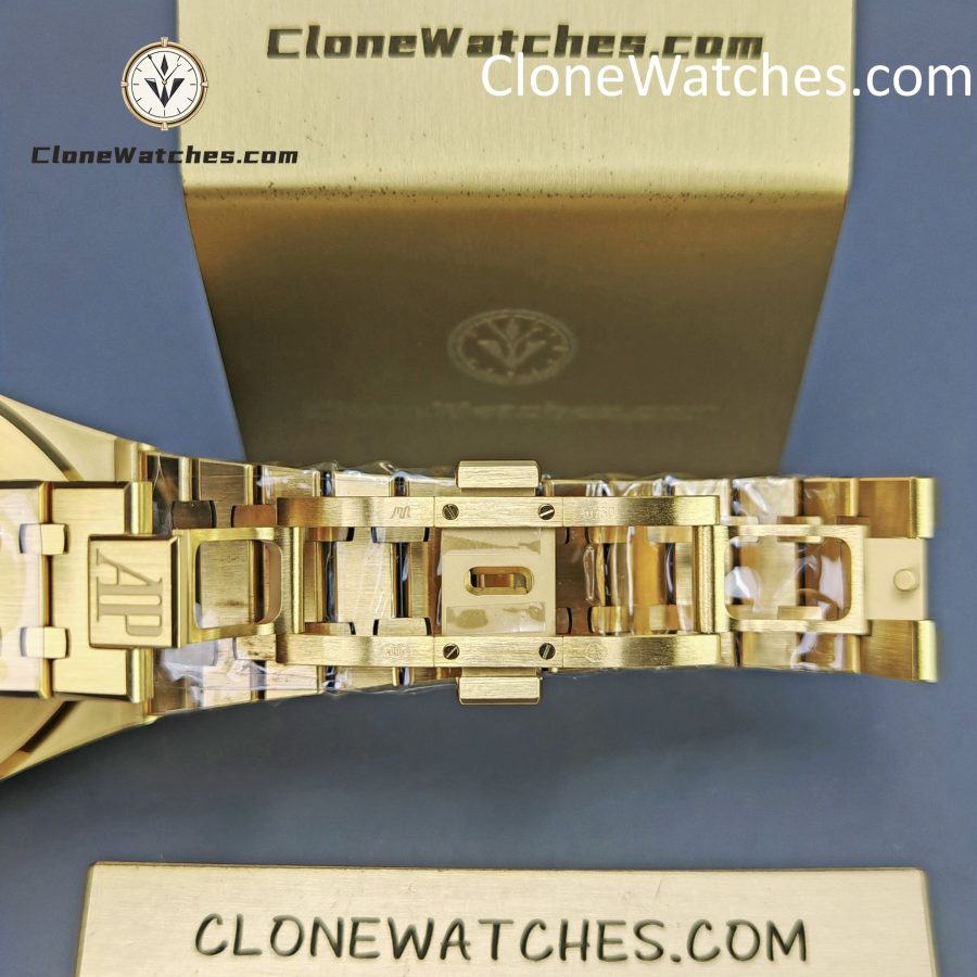 Audemars Piguet Super Clone Watches 1:1 Royal Oak 18K Gold 15407 Skeleton Dial - Image 13