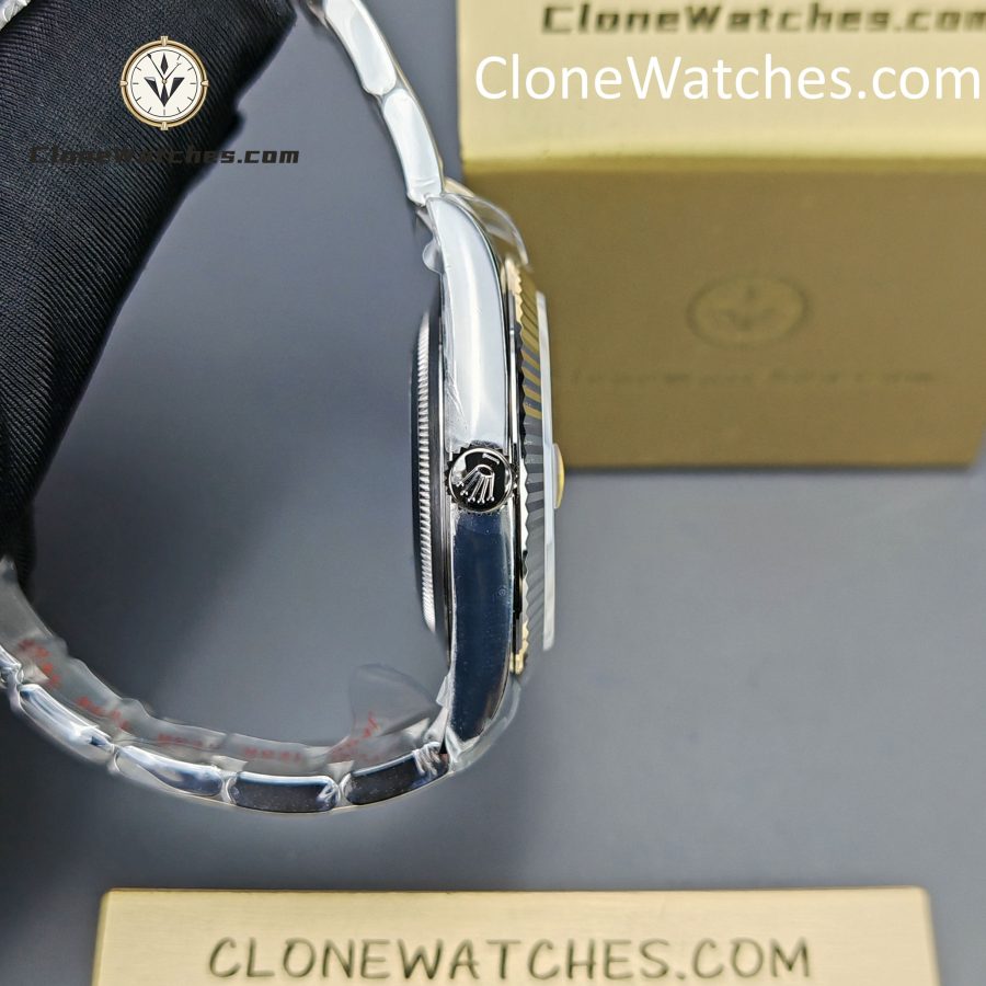 Rolex Super Clone Watches 1:1 DateJust Grey Roman Dial m126334-0021 Oyster 41MM 3235 Movement - Image 10