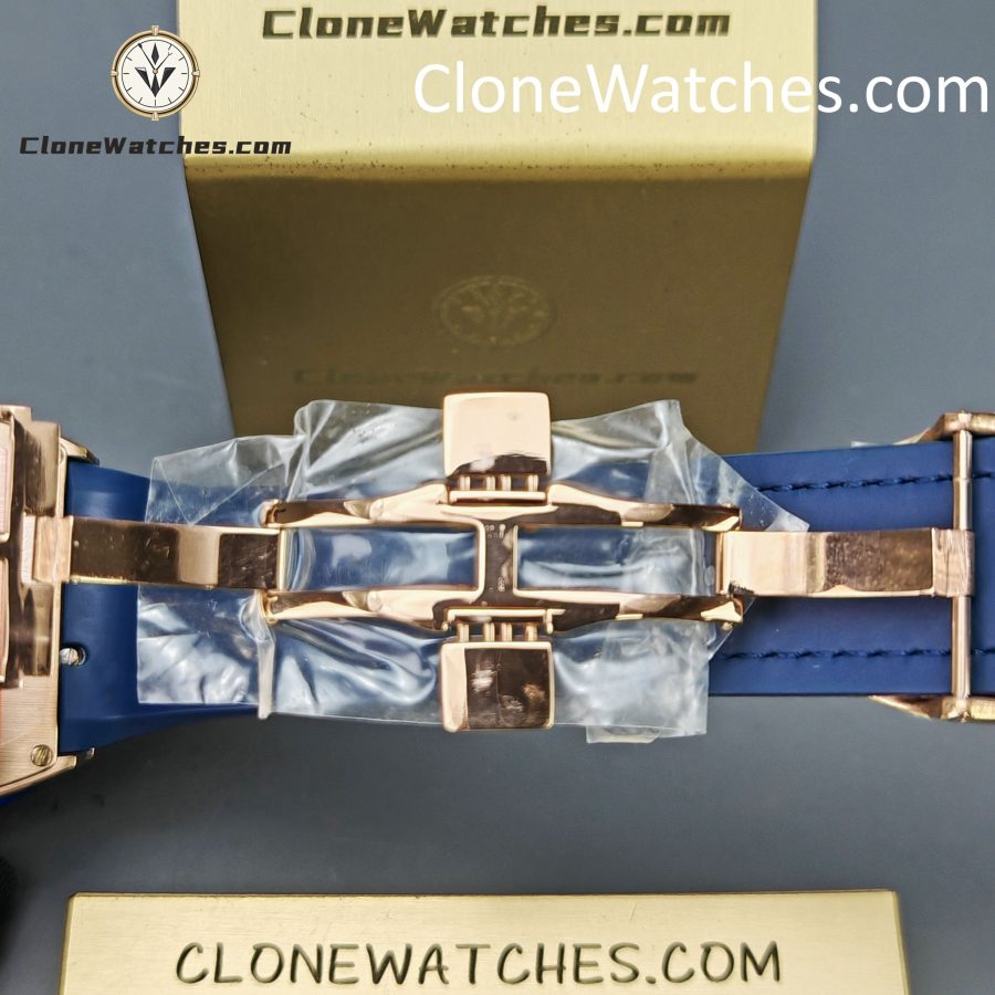 Franck Muller Super Clone Watches 1:1 V45 SC DT YACHTING 5N Rose Gold Blue Dial - Image 12