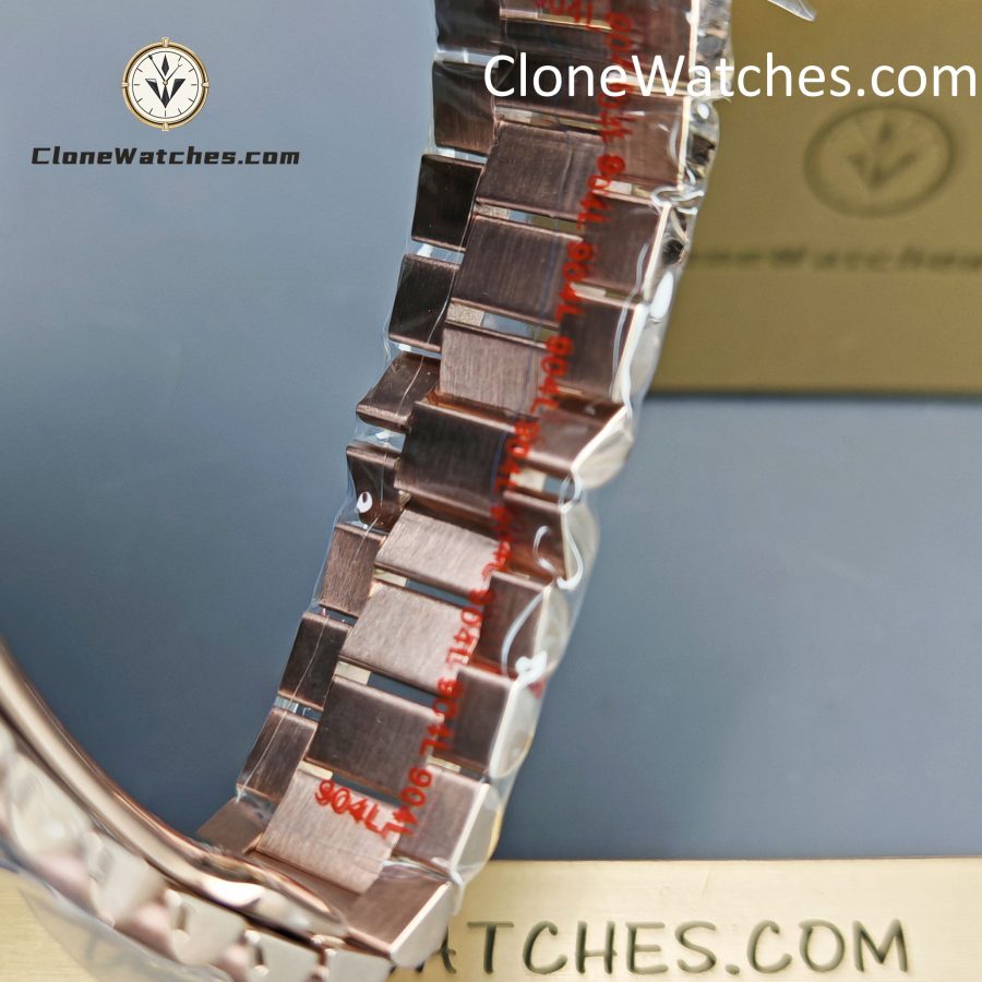 Rolex Super Clone Watches 1:1 Day Date Rose Gold Green Roman Dial 40mm m228345rbr-0011 3255 Movement - Image 10