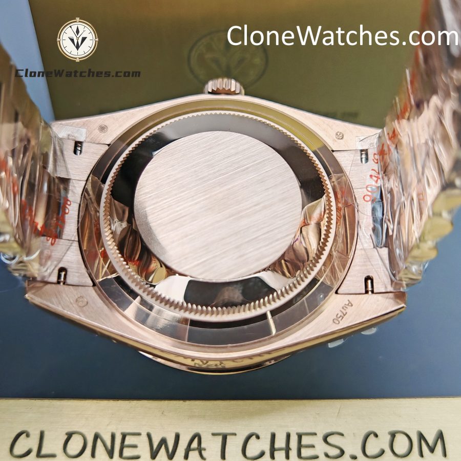 Rolex Super Clone Watches 1:1 Day Date Rose Gold Green Roman Dial 40mm m228345rbr-0011 3255 Movement - Image 11