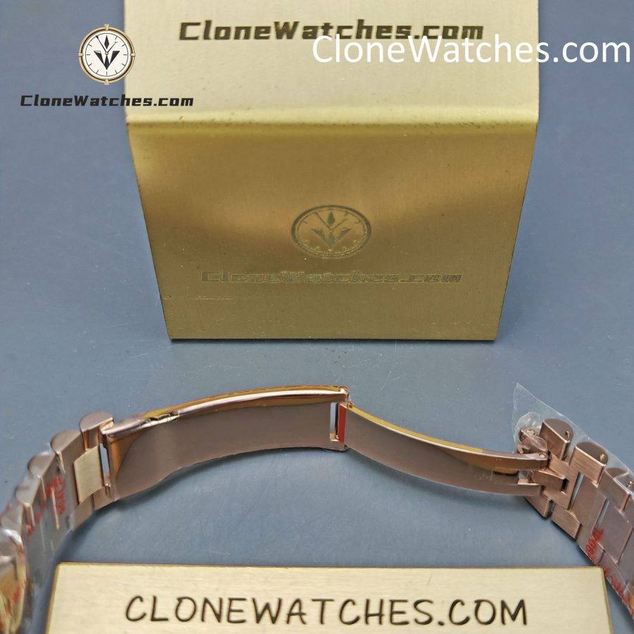 Rolex Super Clone Watches 1:1 Day Date Rose Gold Green Roman Dial 40mm m228345rbr-0011 3255 Movement - Image 9