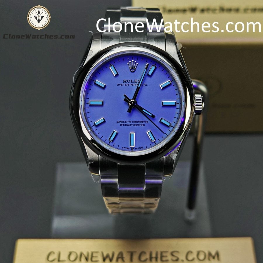 Rolex Super Clone Watches 1:1 Oyster Perpetual Purple Dial 277200-0014 31mm 2232 Movement - Image 2