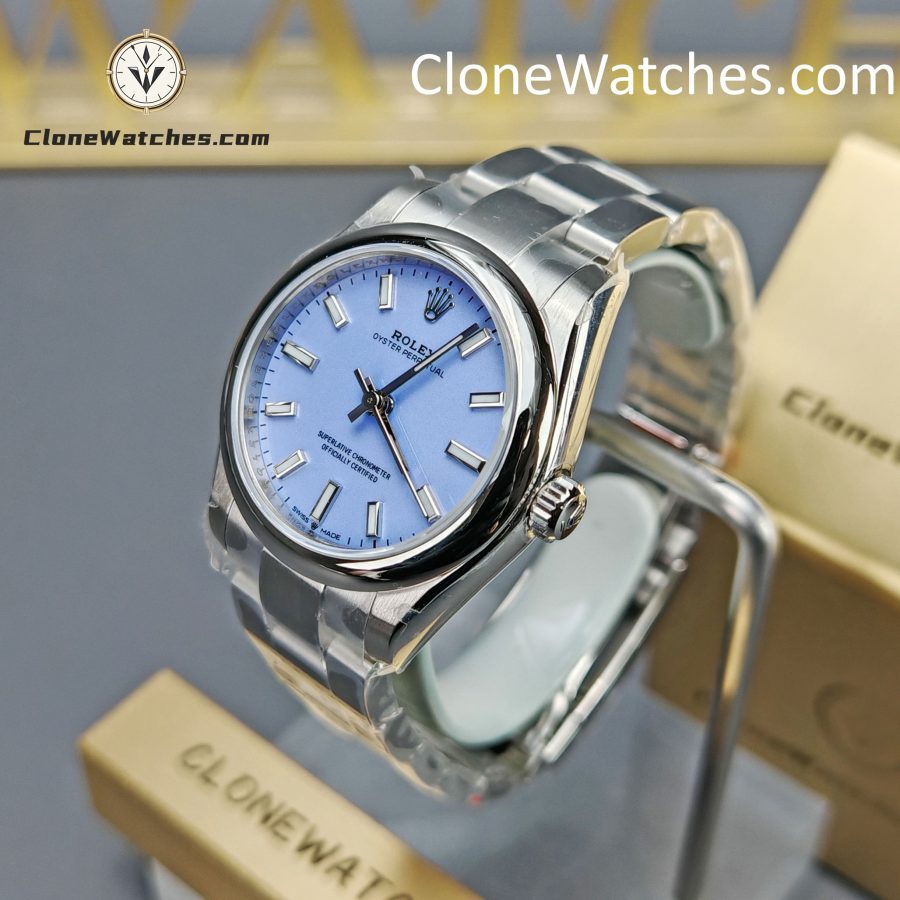 Rolex Super Clone Watches 1:1 Oyster Perpetual Purple Dial 277200-0014 31mm 2232 Movement - Image 3