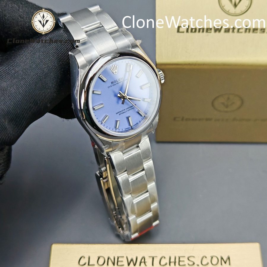 Rolex Super Clone Watches 1:1 Oyster Perpetual Purple Dial 277200-0014 31mm 2232 Movement - Image 4