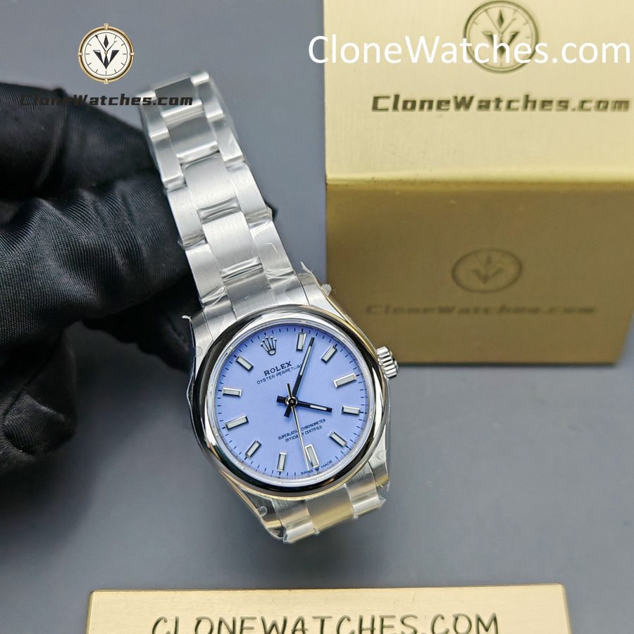 Rolex Super Clone Watches 1:1 Oyster Perpetual Purple Dial 277200-0014 31mm 2232 Movement - Image 6