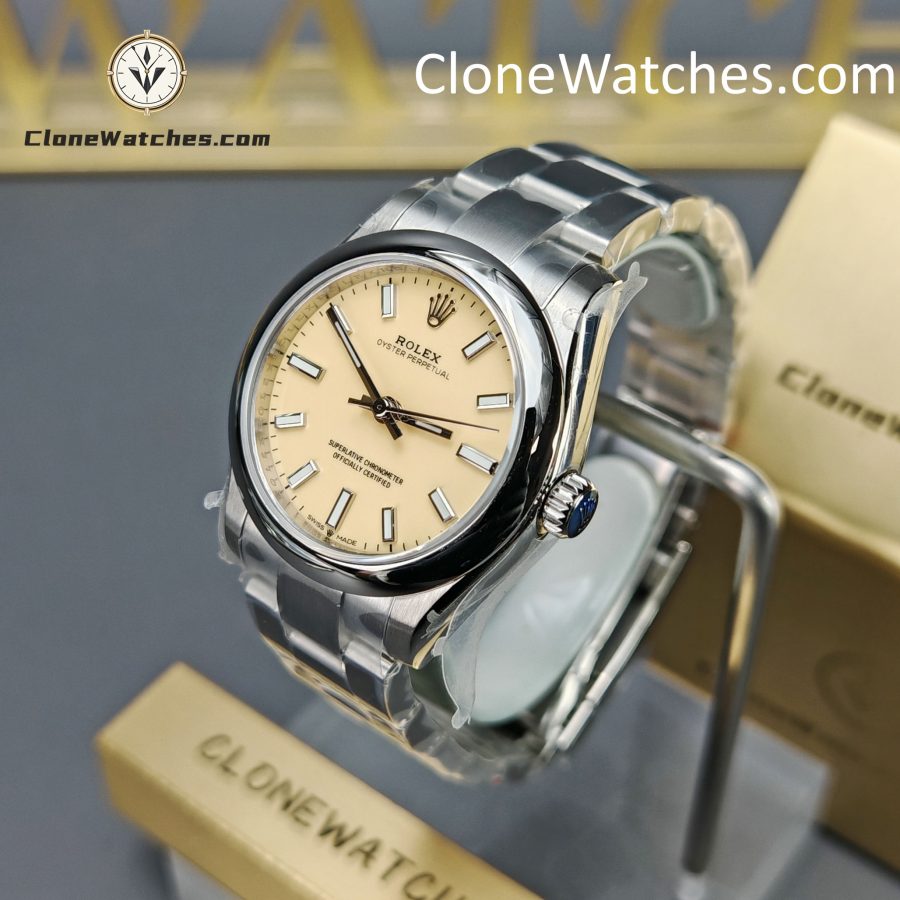 Rolex Super Clone Watches 1:1 Oyster Perpetual Yellow Dial  m277200-0013 31mm 2232 Movement - Image 3