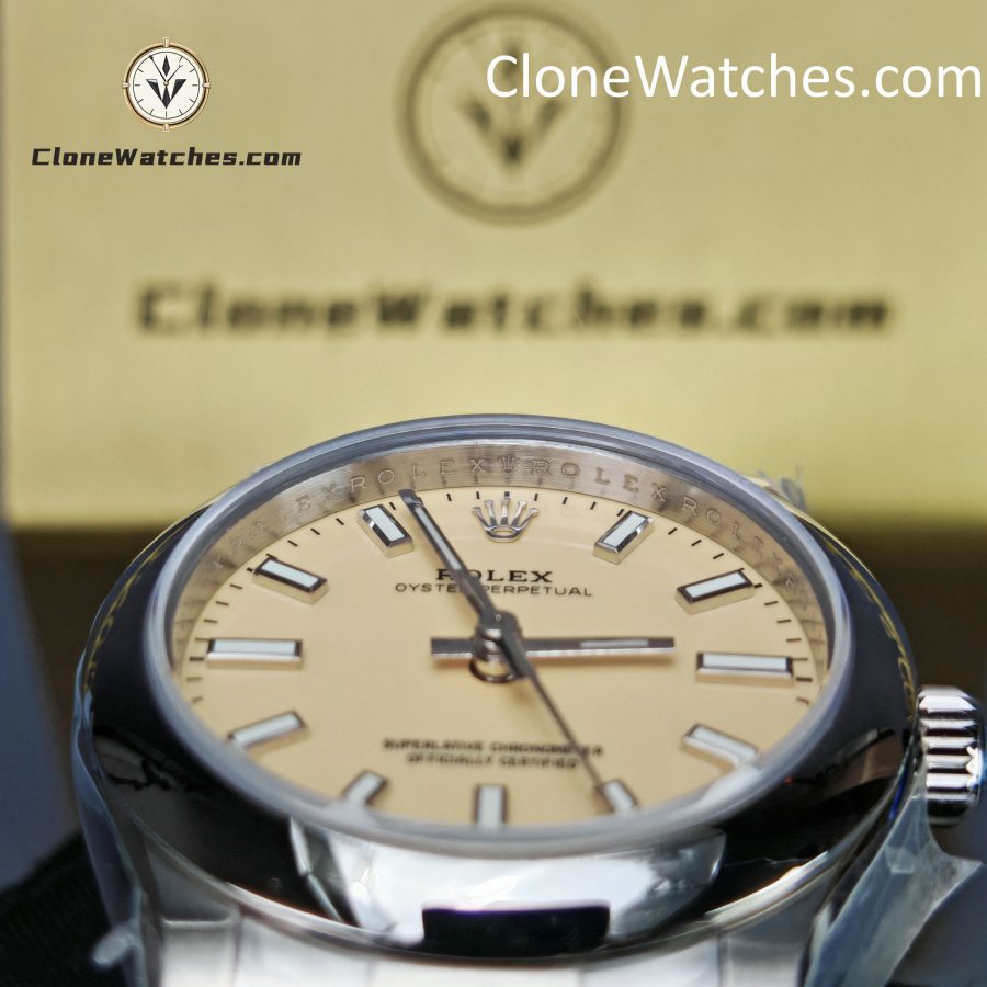 Rolex Super Clone Watches 1:1 Oyster Perpetual Yellow Dial  m277200-0013 31mm 2232 Movement - Image 7
