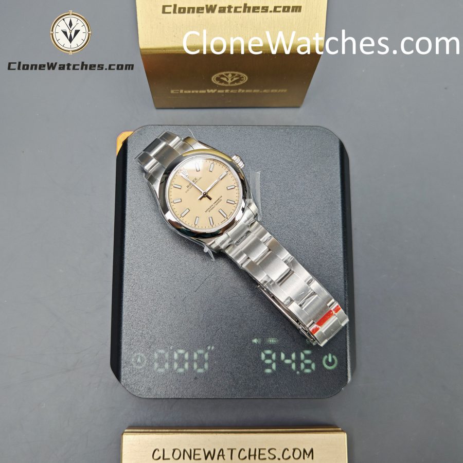 Rolex Super Clone Watches 1:1 Oyster Perpetual Yellow Dial  m277200-0013 31mm 2232 Movement - Image 17
