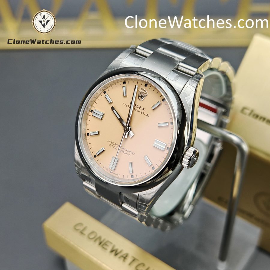 Rolex Super Clone Watches 1:1 Oyster Perpetual Yellow Dial 36mm M126000-0012 3230 Movement - Image 3
