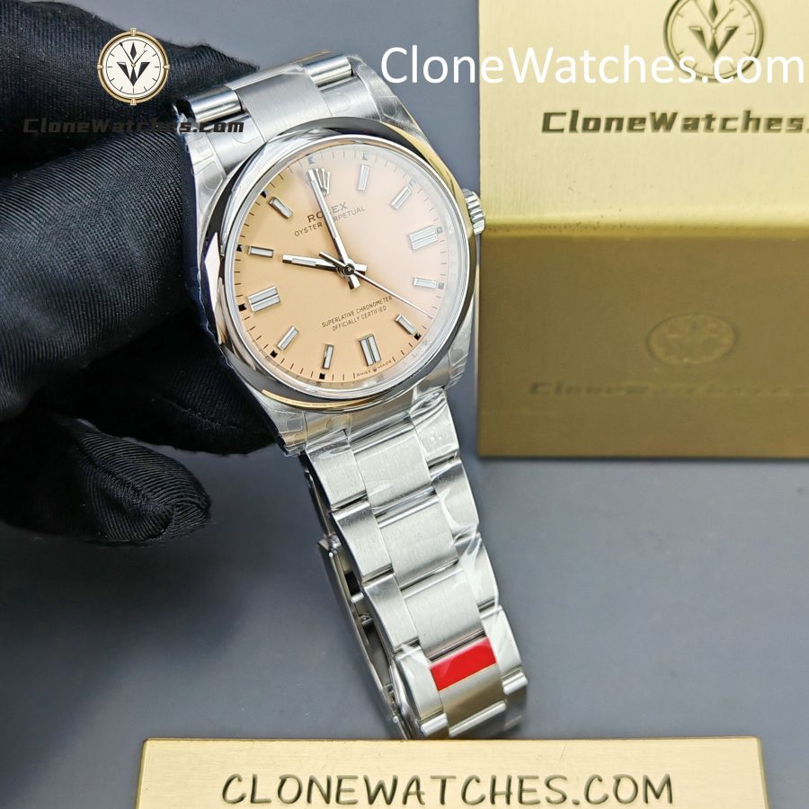Rolex Super Clone Watches 1:1 Oyster Perpetual Yellow Dial 36mm M126000-0012 3230 Movement - Image 4