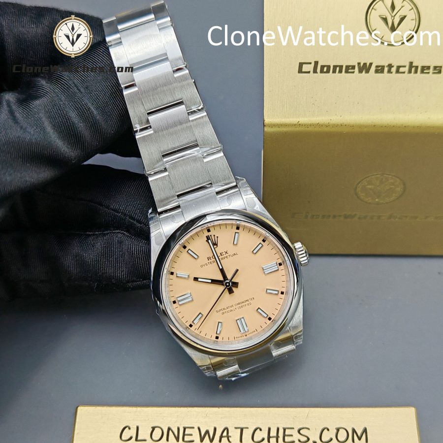 Rolex Super Clone Watches 1:1 Oyster Perpetual Yellow Dial 36mm M126000-0012 3230 Movement - Image 6