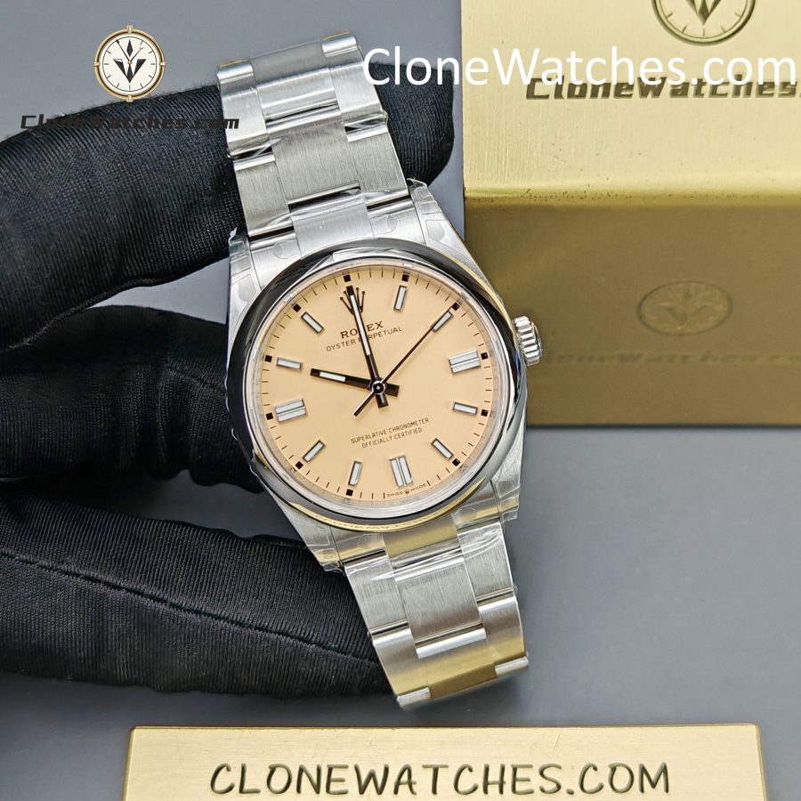 Rolex Super Clone Watches 1:1 Oyster Perpetual Yellow Dial 36mm M126000-0012 3230 Movement - Image 5