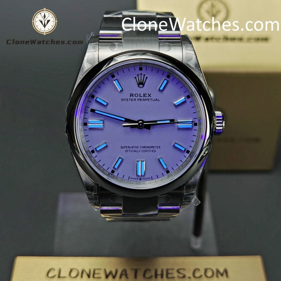 Rolex Super Clone Watches 1:1 Oyster Perpetual Purple Dial 36mm 126000-0013 3230 Movement - Image 2