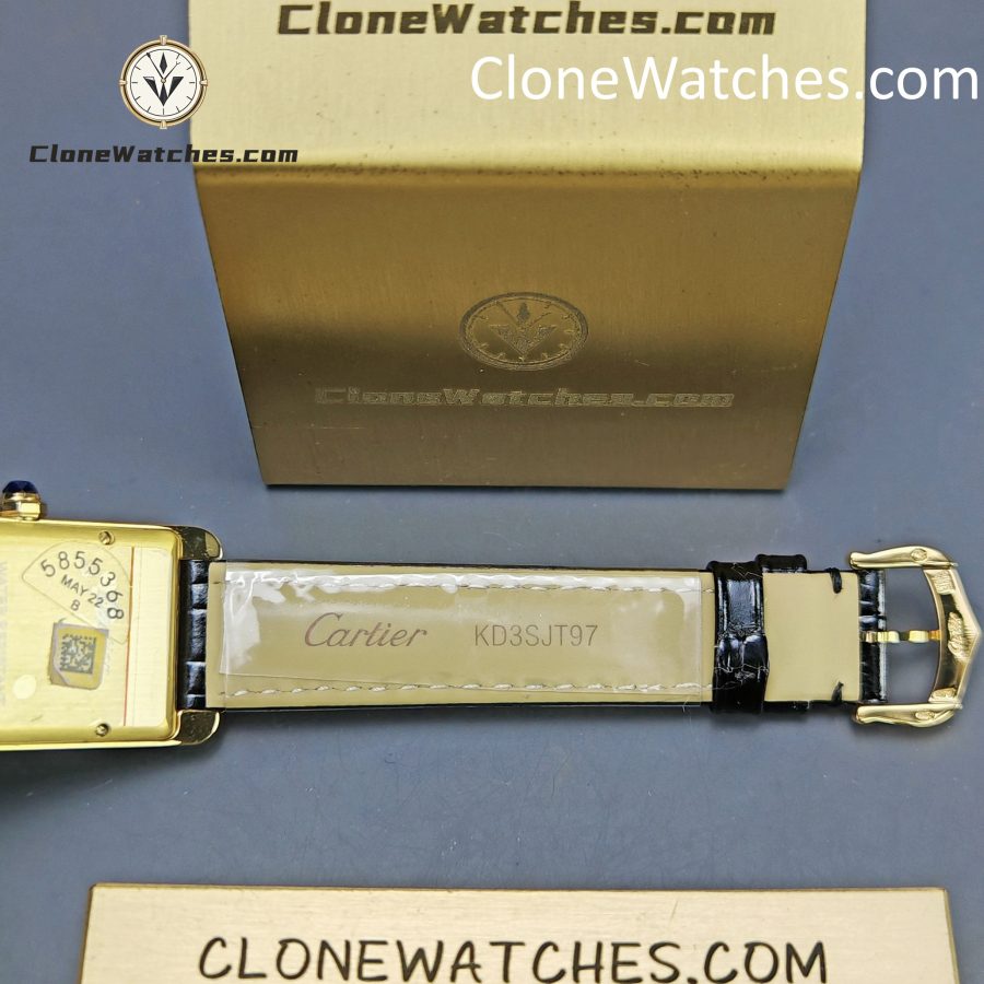 Cartier Super Clone Watches 1:1 Tank Américaine Quartz Movement Silver White Dial 41.6*22.6MM W2620030 - Image 11