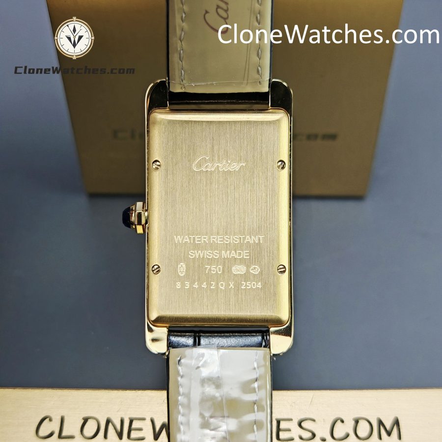 Cartier Super Clone Watches 1:1 Tank Américaine Quartz Movement Silver White Dial 41.6*22.6MM W2620030 - Image 8