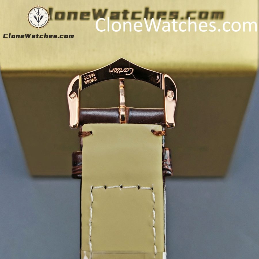 Cartier Super Clone Watches 1:1 Tank Américaine Quartz Movement Silver White Dial 33.7 x 25.5MM WGTA0011 - Image 9