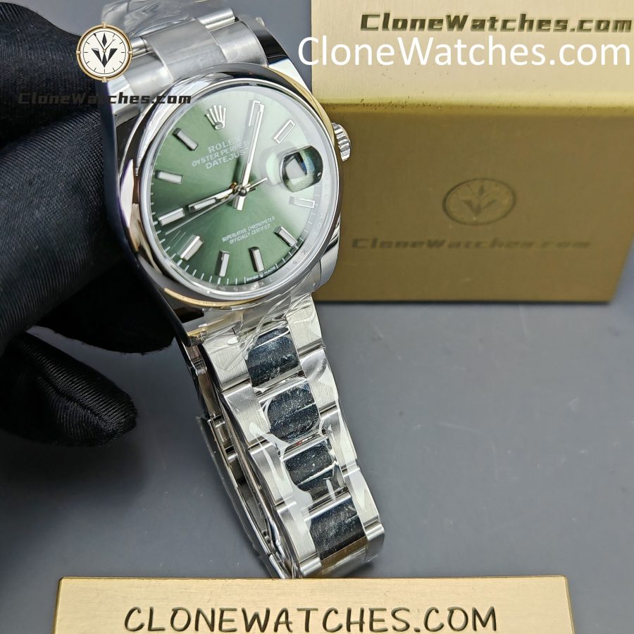 Rolex Super Clone Watches 1:1 DateJust Green Dial m126200-0024 Oyster 36MM 3235 Movement - Image 4