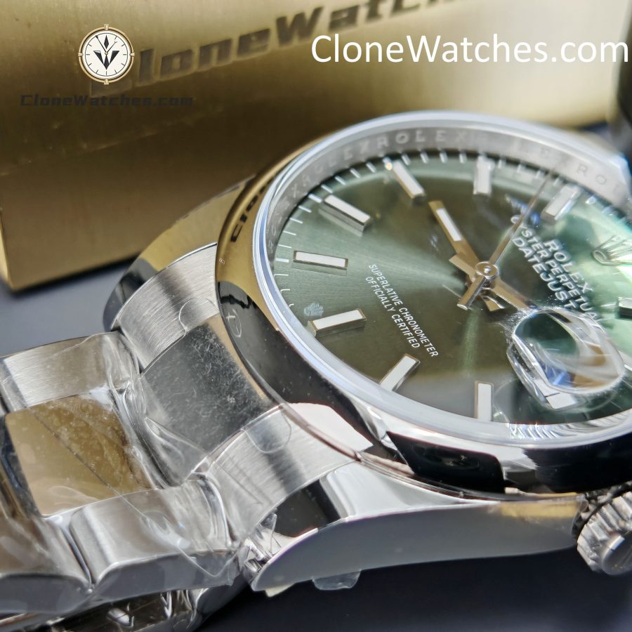 Rolex Super Clone Watches 1:1 DateJust Green Dial m126200-0024 Oyster 36MM 3235 Movement - Image 8
