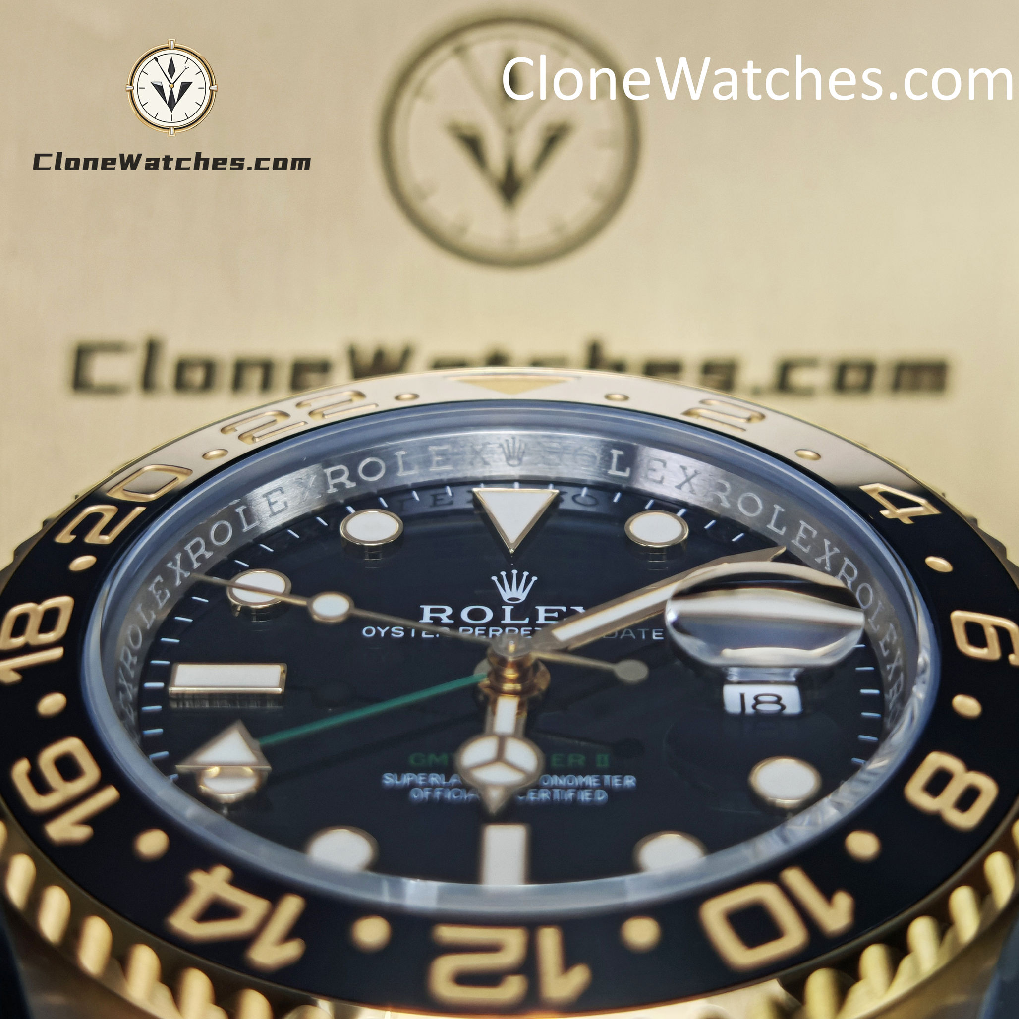 Rolex Super Clone Watches 1:1 GMT Master II 116713-LN-78203 Oyster 3186 Movement - Image 14
