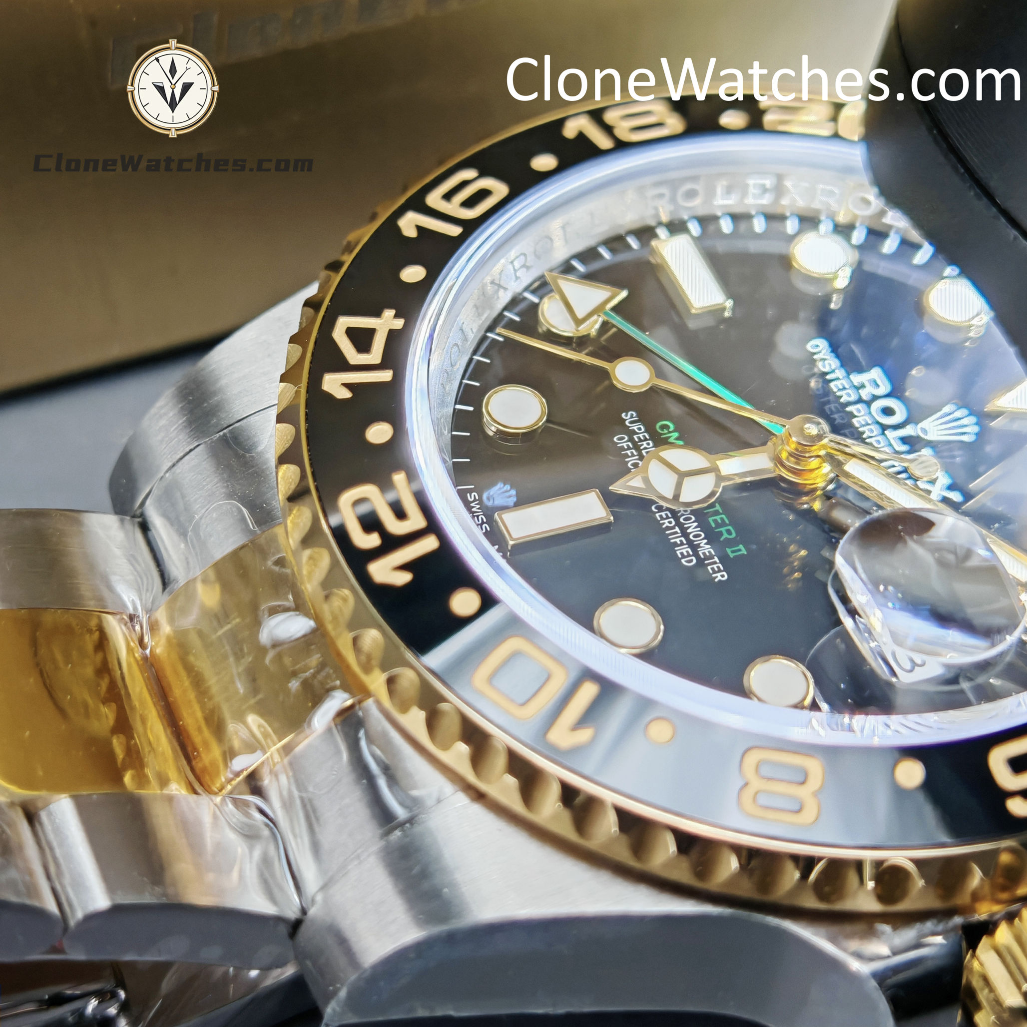 Rolex Super Clone Watches 1:1 GMT Master II 116713-LN-78203 Oyster 3186 Movement - Image 15