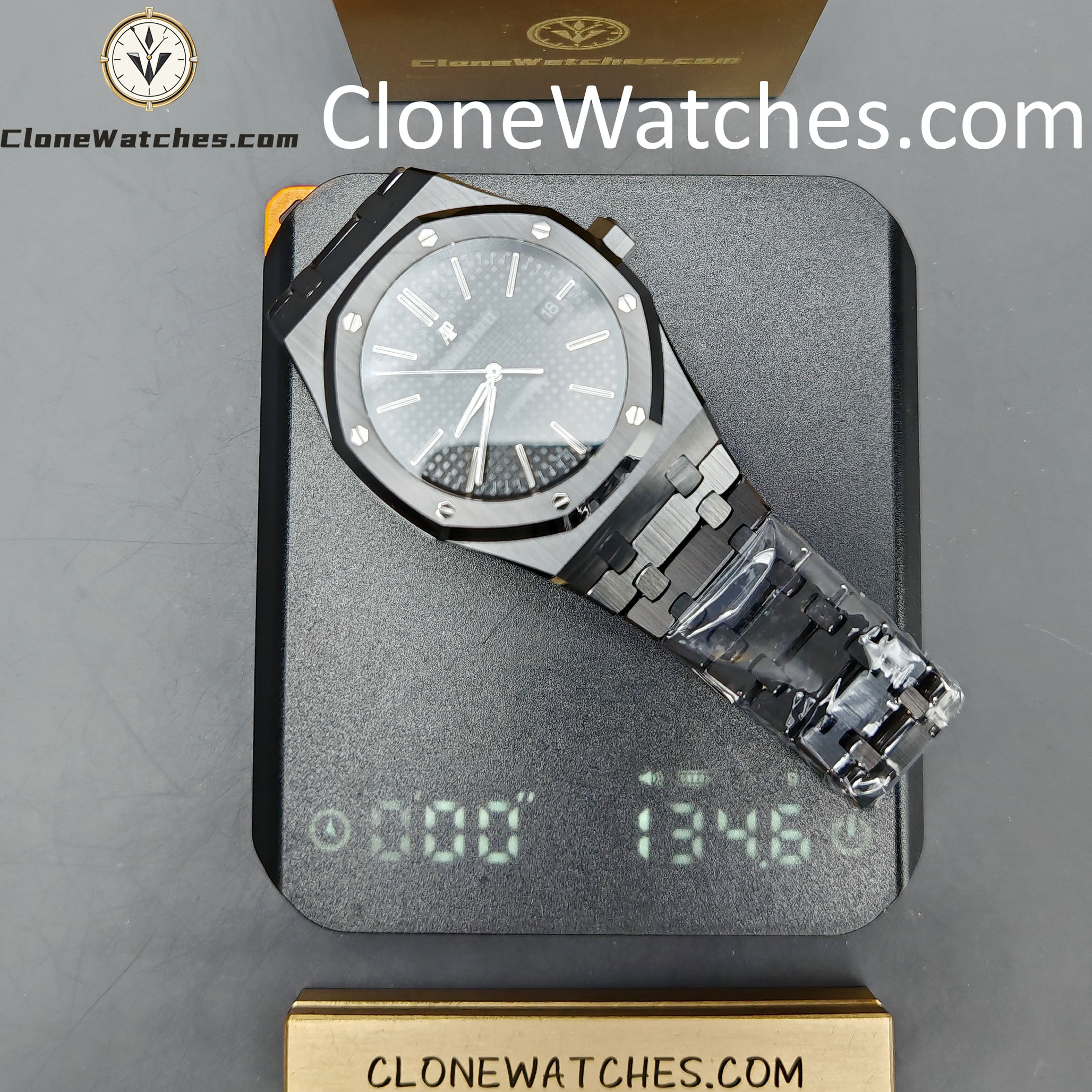 Audemars Piguet Super Clone Watches 1:1 Royal Oak 15400 Black Ceramic Black Dial - Image 16